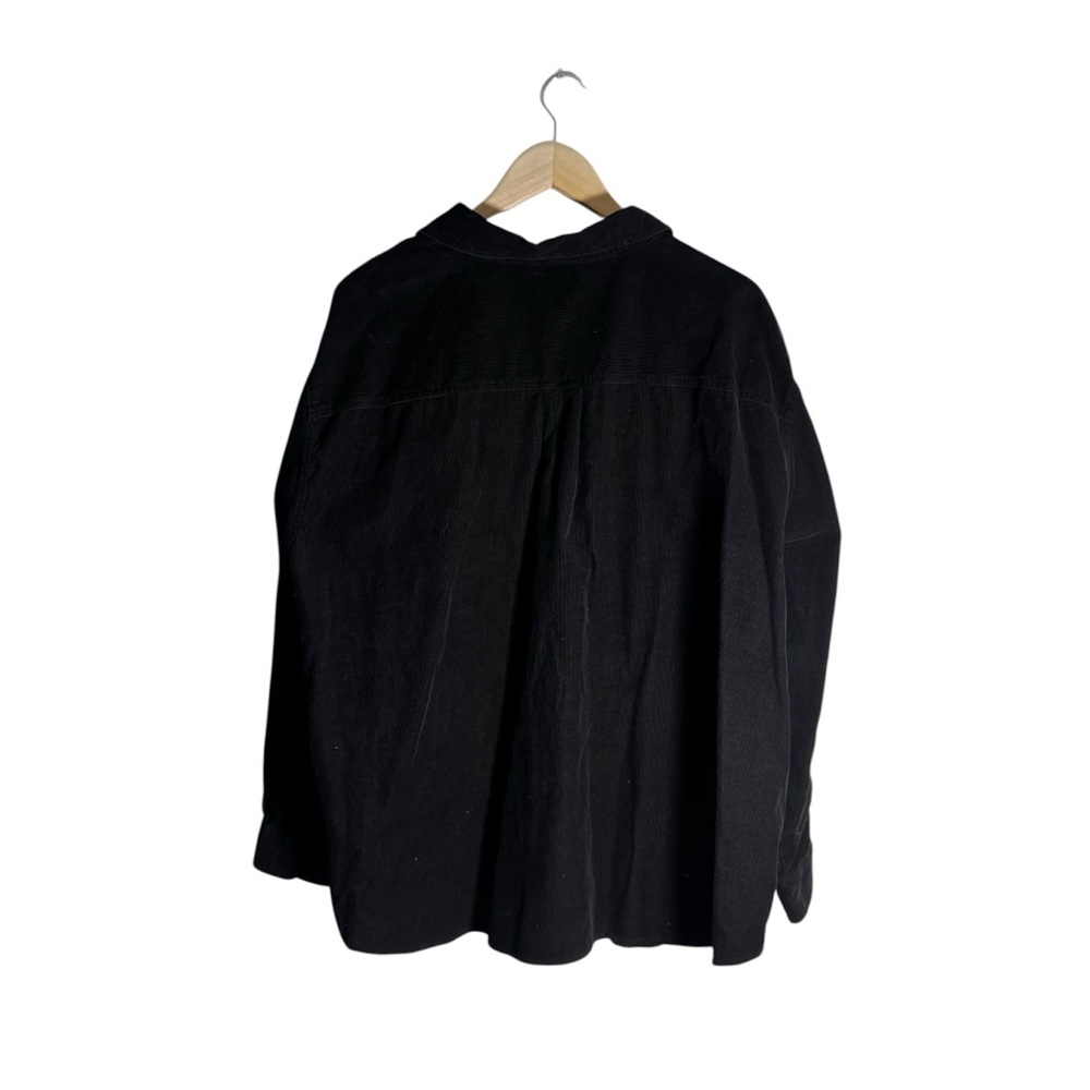 Vintage Disney Winnie the Pooh Corduroy Shirt Flannel Black Embroidered Size 26 - Picture 4 of 4